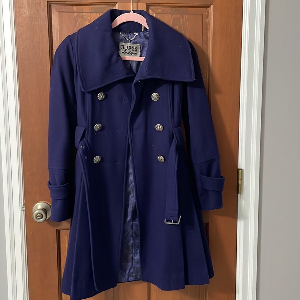 Guess XS wool long coat